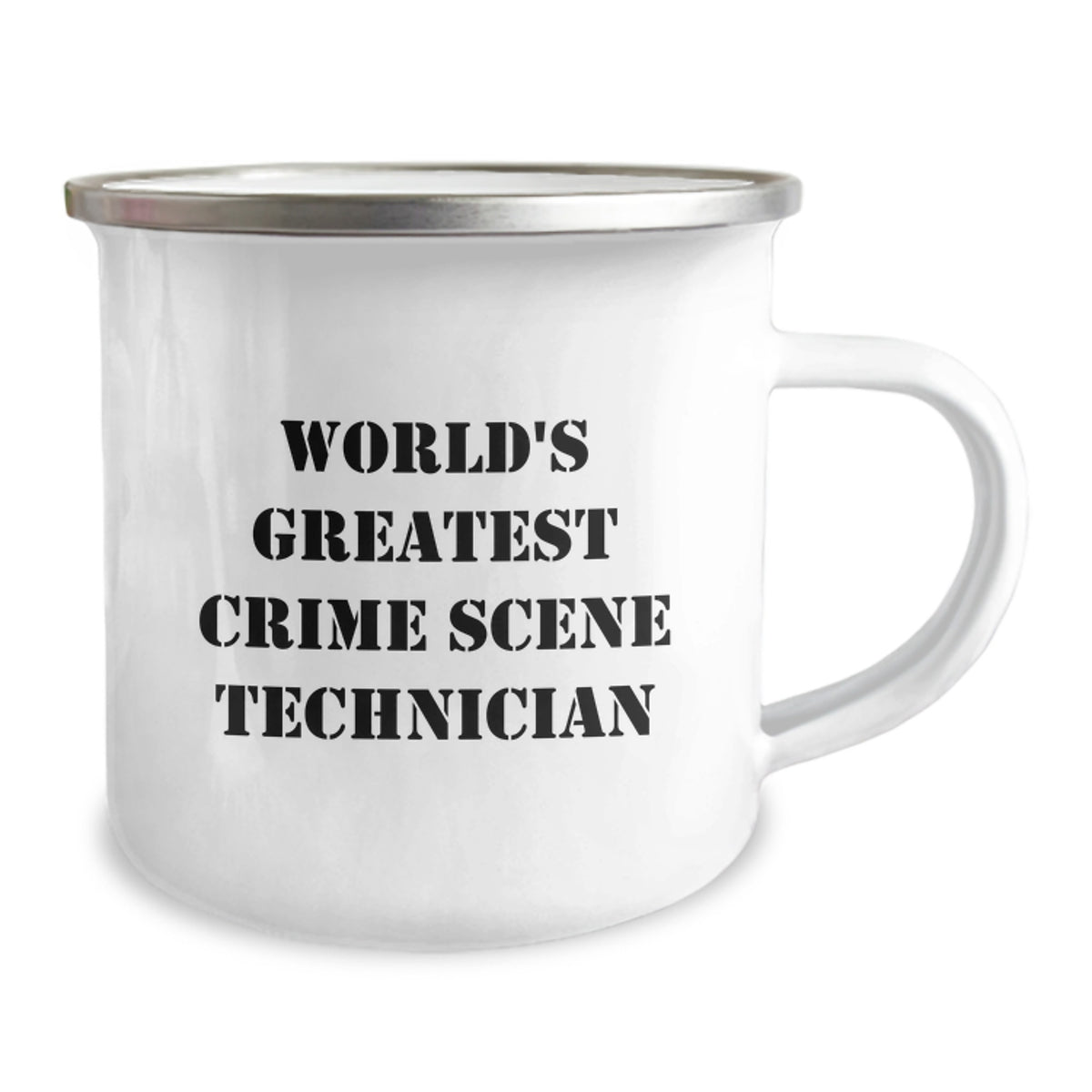 Funny Gift World's Greatest Crime Scene Technician Camping Mug - Image 2