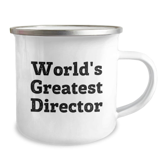 Director Gift for Him - World's Greatest Director Keepsake Camping Mug - Image 2