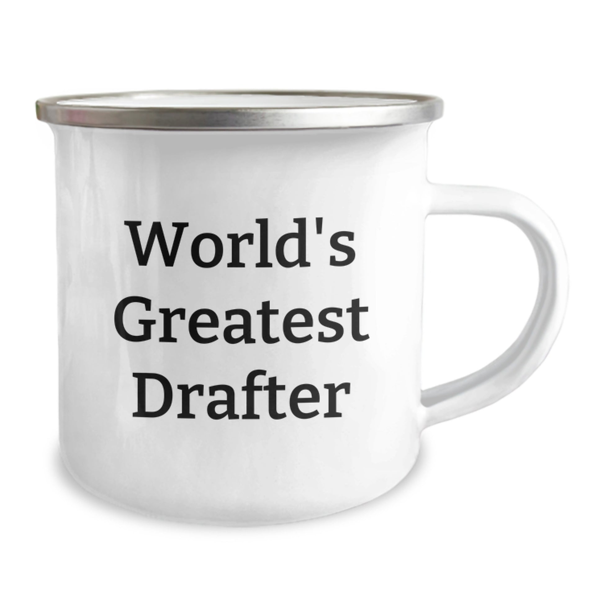 Birthday Gift for Her World's Greatest Drafter Camping Mug Present - Image 2