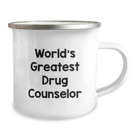 Funny World's Greatest Drug Counselor Gift for Drug Counselor Graduation Camping Mug - Image 2