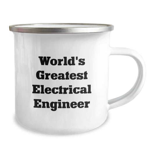 Funny Electrical Engineer Gifts from Friends, Unique Camping Mug for Electrical Engineer Men, Perfect World's Greatest Electrical Engineer Graduation Unique Gifts - Image 2