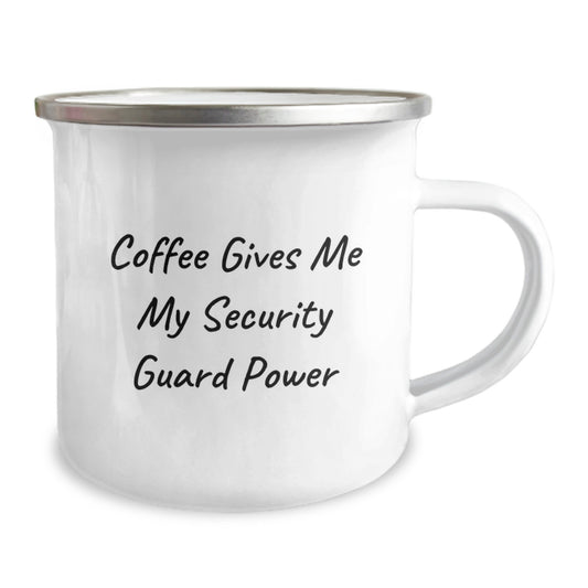 Funny Coffee Lovers Graduation Unique Gifts for Security Guard from Friends or Family - Security Guard Camping Mug - Image 2