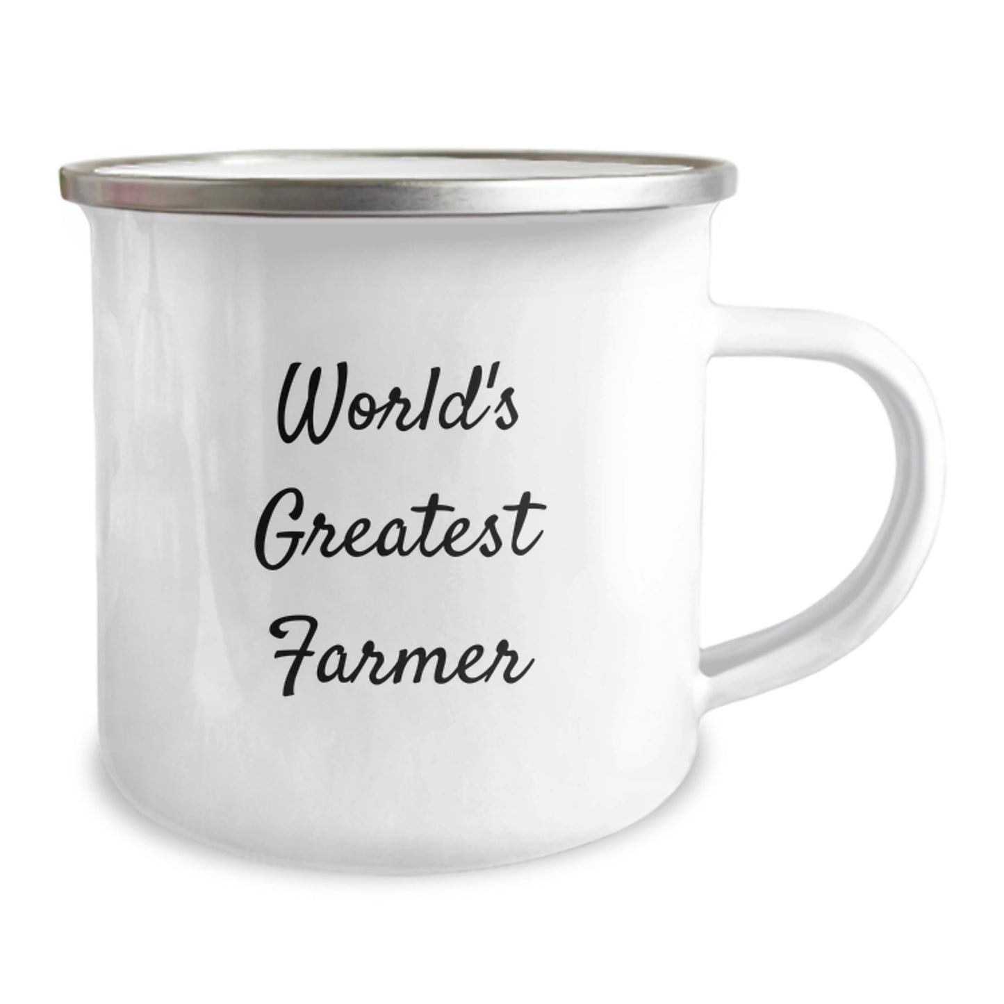 Birthday Gift Present for Her World's Greatest Farmer Camping Mug - Image 2