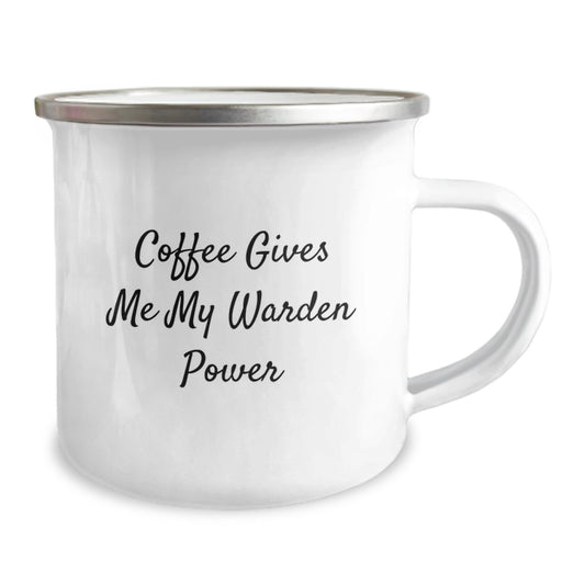 Funny Warden Camping Mug Gifts from Friends for Warden Men Graduation Unique Wards - Image 2