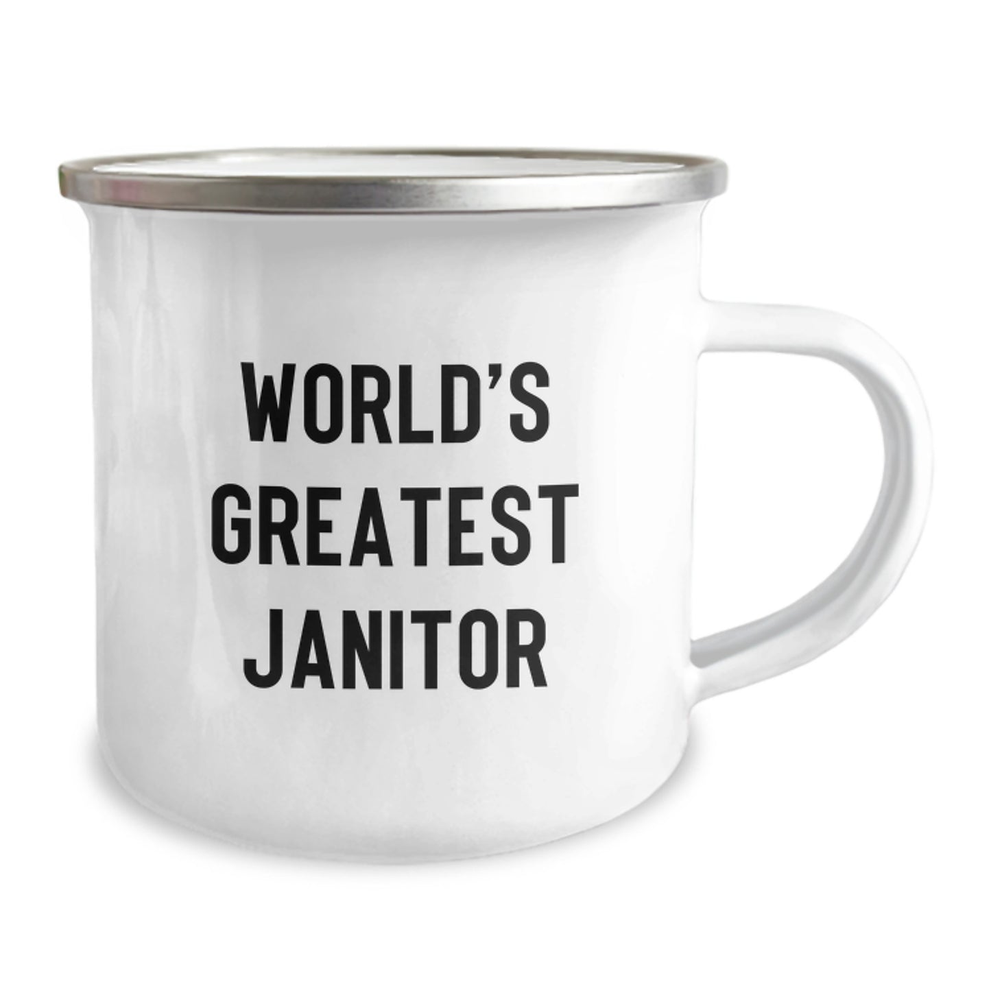Janitor Keepsake Camping Mug for Him Greatest Janitor Birthday Gift - Image 2