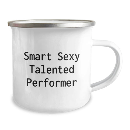 Funny Gifts for Smart Sexy Talented Performer, Birthday Unique Gifts for Men, Women Friends, Camping Mug for Hot Coffee, Gifts from Friends, Family, Coworkers - Image 2