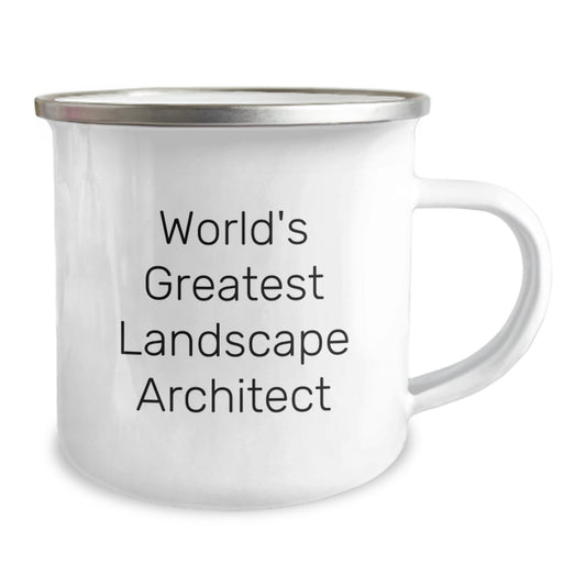 Funny World's Greatest Landscape Architect Camping Mug, Gifts from Friends to Landscape Architect, Graduation Unique Gifts for Men - Image 2