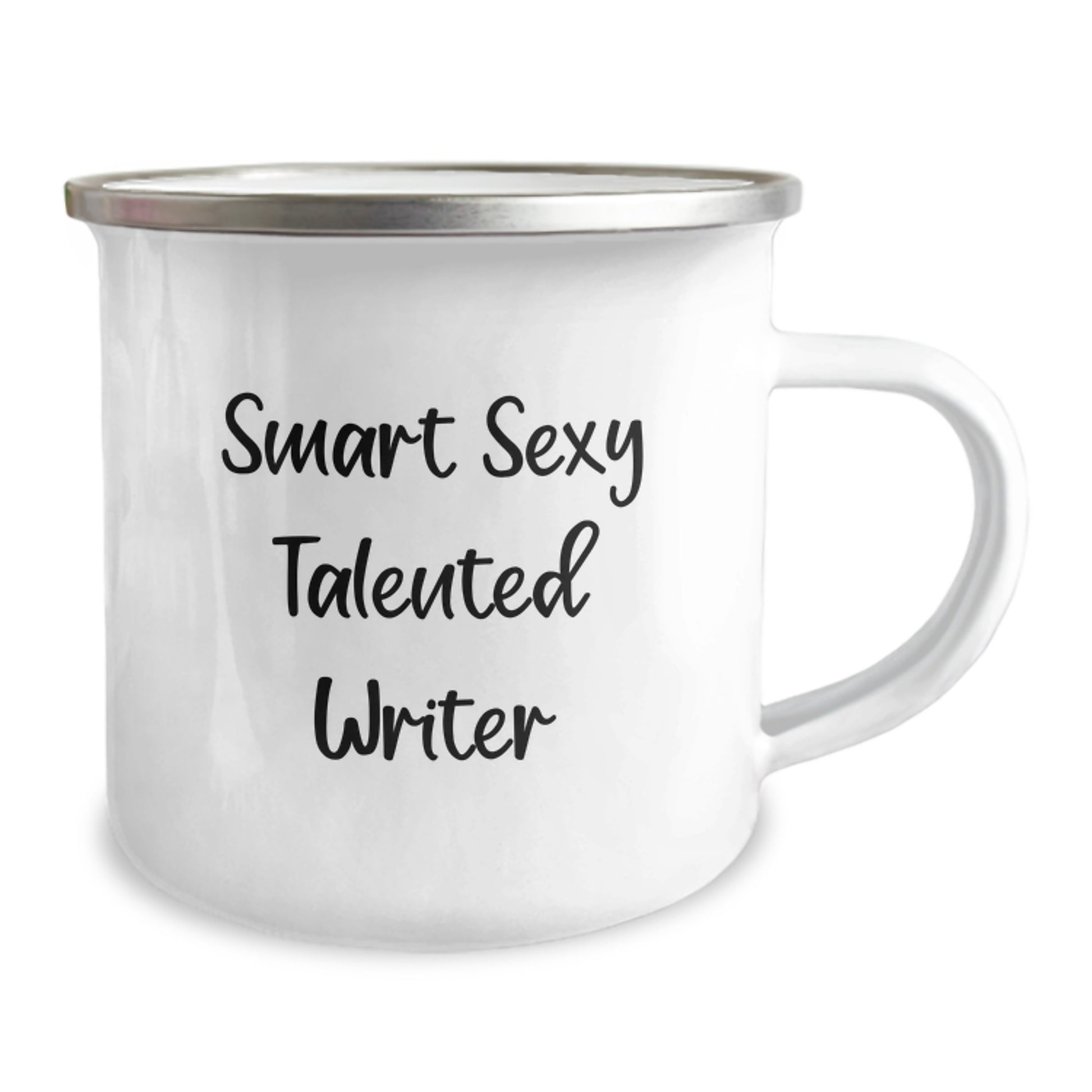 Write Your Story, Camp in Style - Gifts from Friends for Smart Sexy Talented Writer Birthday Unique Mug, Funny Quote, Writer Gifts, 12 oz Stainless Steel Camping Mug - Image 2