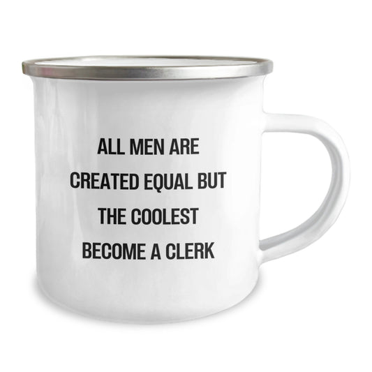 Fun Camping Mug for the Coolest Clerk, Clerk Humor Gifts from Friends, Perfect for Father's Day Unique Gifts - Image 2