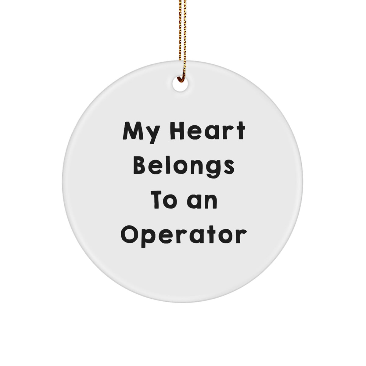 Playful Operator Christmas Ornament Belongs To Operator Gift for Friends - Image 1