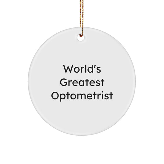 Optometrist Keepsake Christmas Ornament for Him Bright Gift - Image 1