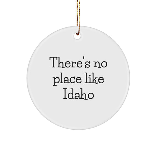 Idaho Keepsake Christmas Ornament for Him Gift There's no place like - Image 1