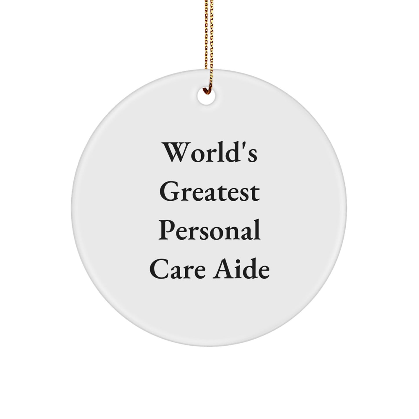Personal Care Aide Keepsake Christmas Ornament for Him Gift - Image 1