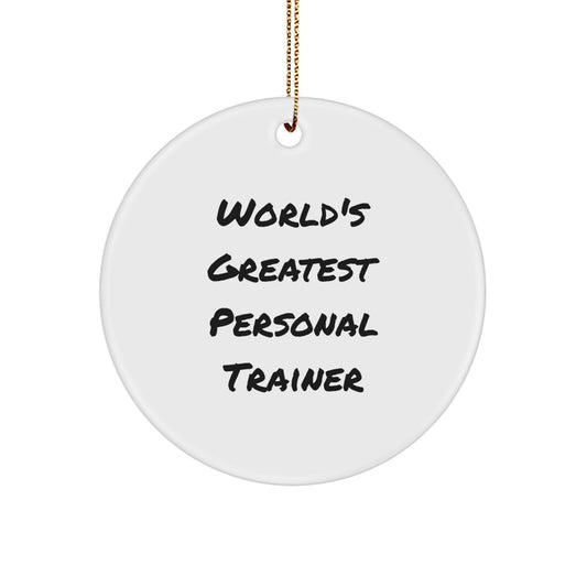 Personal Trainer Keepsake Christmas Ornament for Him Gift - Image 1