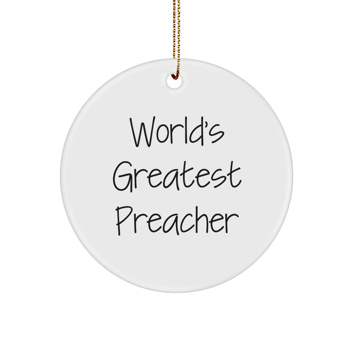 Funny Preacher Gifts from Men to Preacher Friends and Family - World's Greatest Preacher Christmas Unique Gifts - Image 1