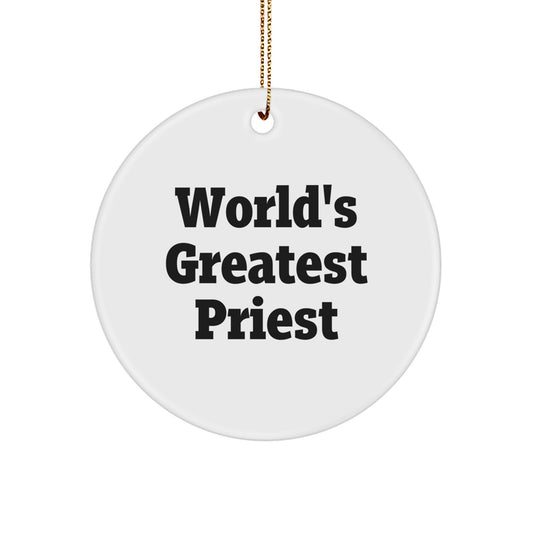 Funny World's Greatest Priest Gifts for Priest Men Friends - Unique Christmas Unique Gifts from Family to Priest - Image 1