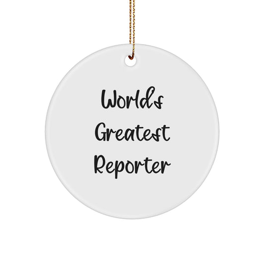 World's Greatest Reporter Gifts for Men, Unique Christmas Unique Gifts from Friends - Image 1