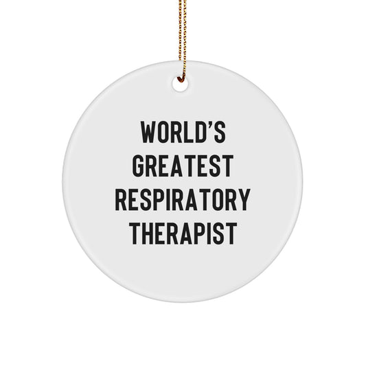 Christmas Ornament Gift Favorite Respiratory Therapist - World's - Image 1