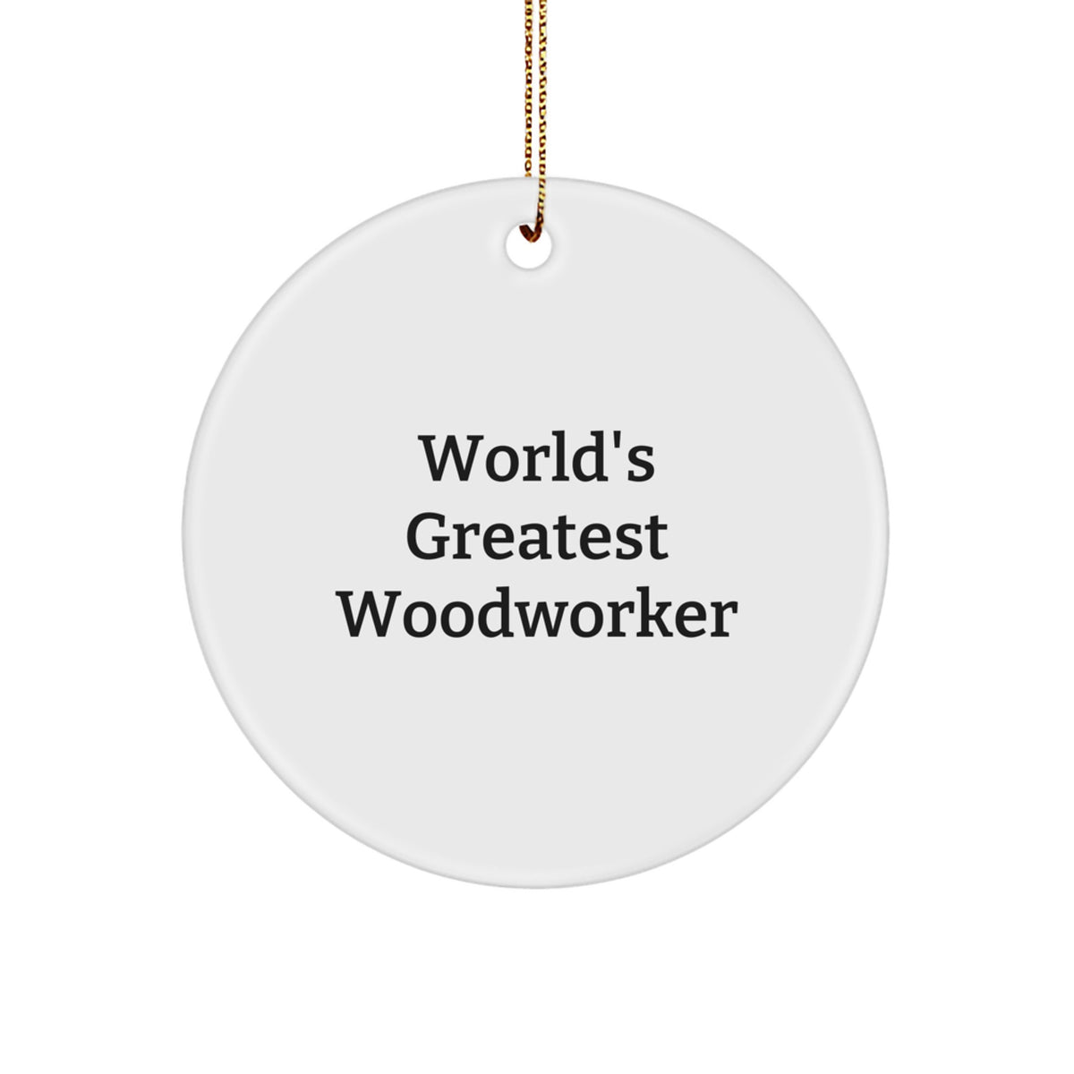 Christmas Gift World's Greatest Woodworker Christmas Ornament for Her - Image 1