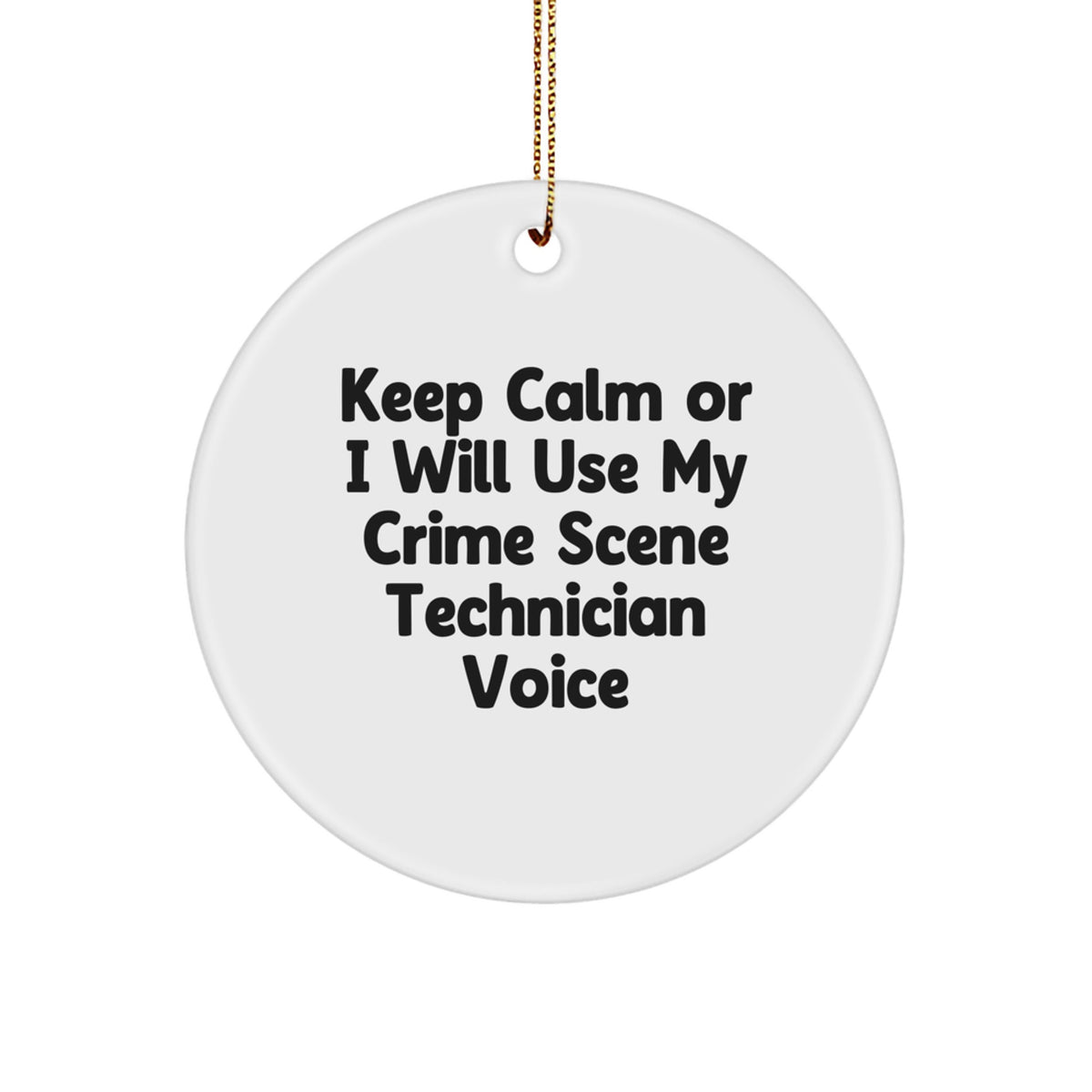 Crime Scene Technician Keepsake Christmas Ornament for Him Gift - Image 1