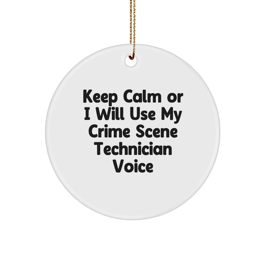 Crime Scene Technician Keepsake Christmas Ornament for Him Gift - Image 1