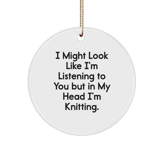 Funny Knitting Gifts from Friends for Knitting Lovers - I Might Look Like - Image 1