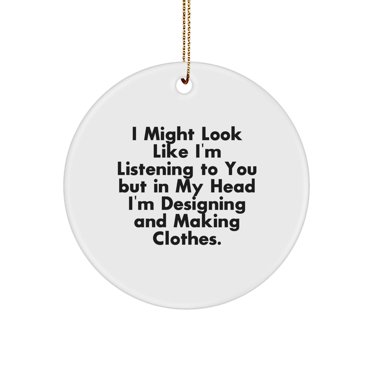 Designing and Making Clothes Circle Christmas Ornament Kids Xmas Gift - Image 1