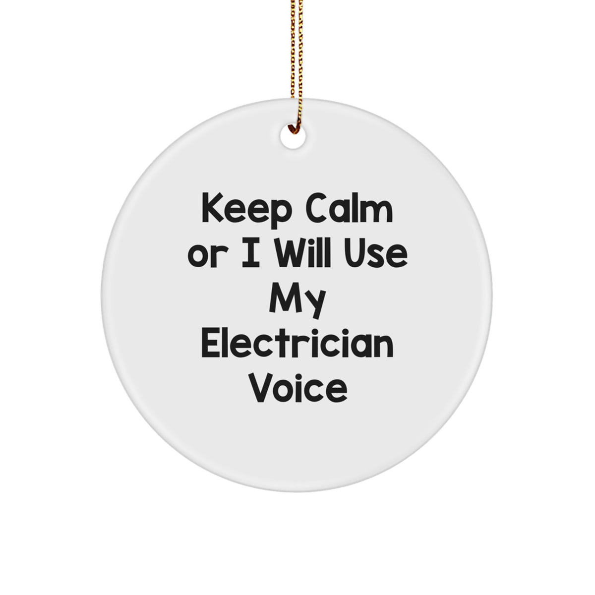 Electrician Keepsake Holiday Christmas Tree Ornament for Him Gift - Image 1