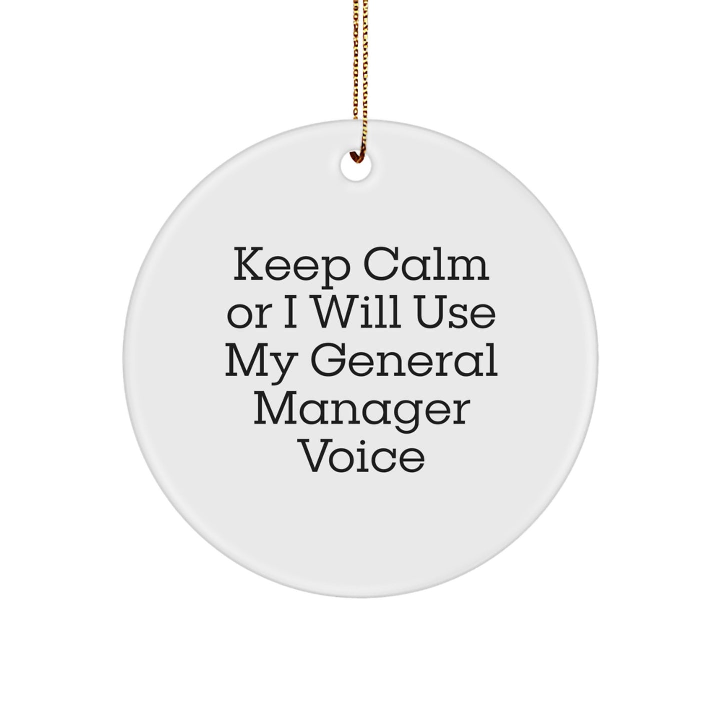 Christmas Gift for Her General Manager Keepsake Ornament Present - Image 1