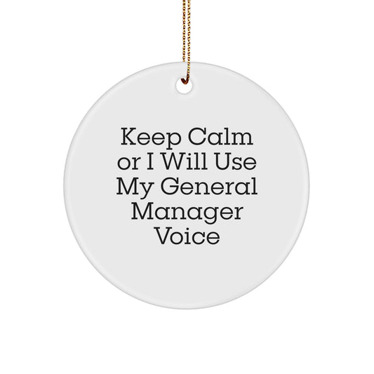 Christmas Gift for Her General Manager Keepsake Ornament Present - Image 1