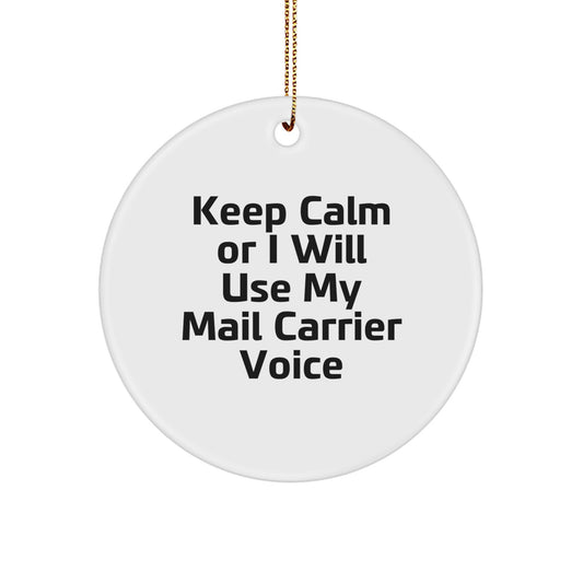 Christmas Holiday Gift Mail Carrier Ornament for Her Present - Image 1