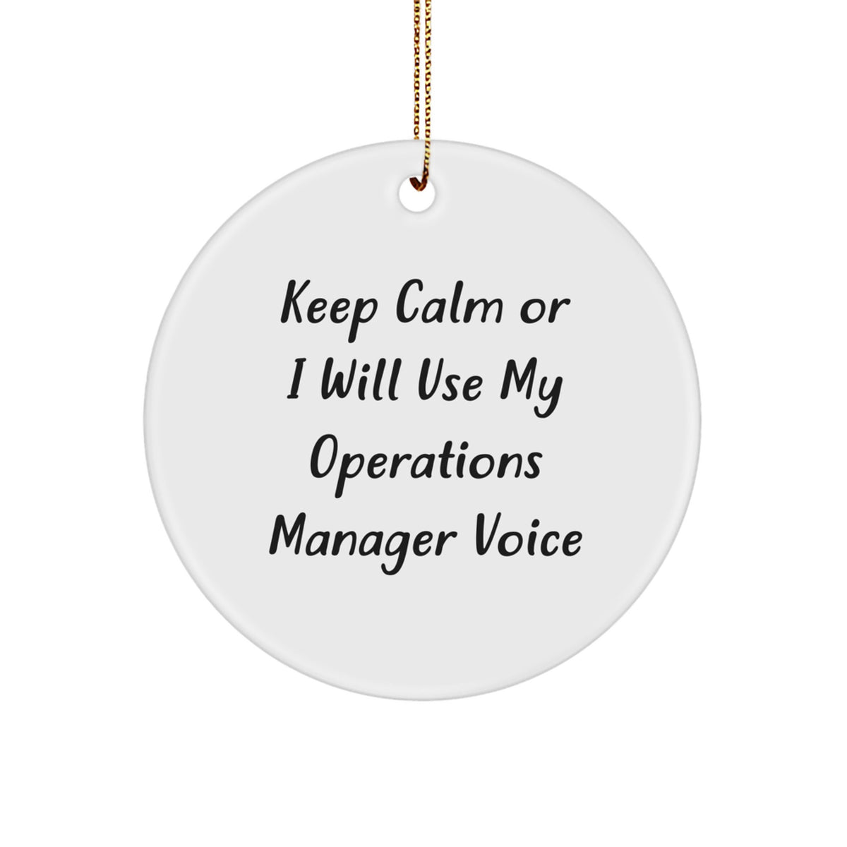 Cheeky Operations Manager Christmas Ornament for Friends Gift - Image 1