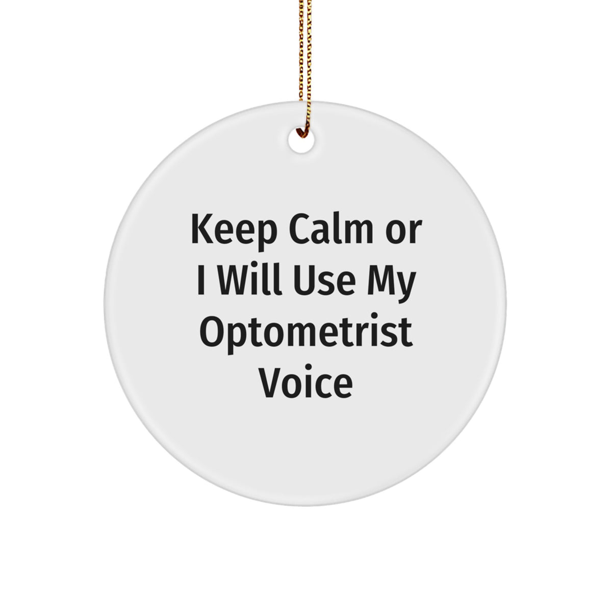 Optometrist Keepsake Christmas Ornament for Him Gift - Image 1