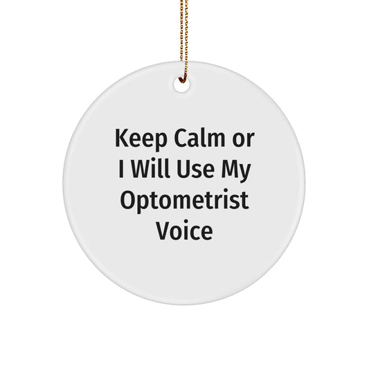 Optometrist Keepsake Christmas Ornament for Him Gift - Image 1