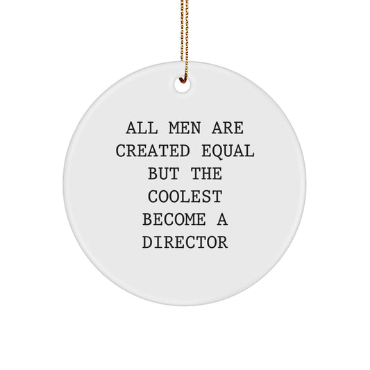 Director Christmas Ornament Idea Gift for Coworkers Office Celebration - Image 1