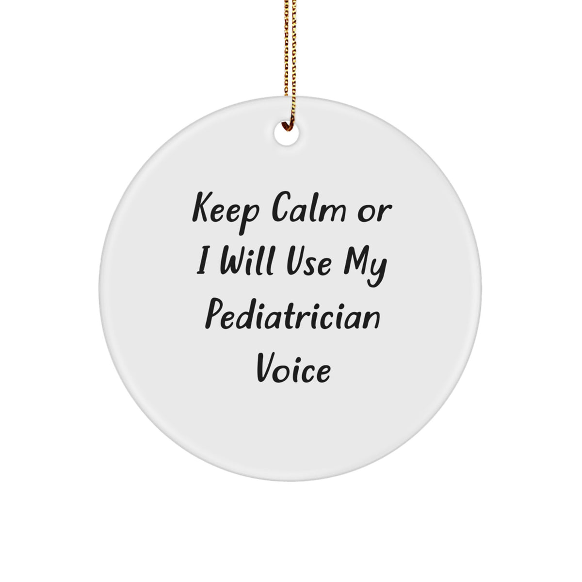 Pediatrician Circle Christmas Ornament Idea for Coworkers Gift - Image 1