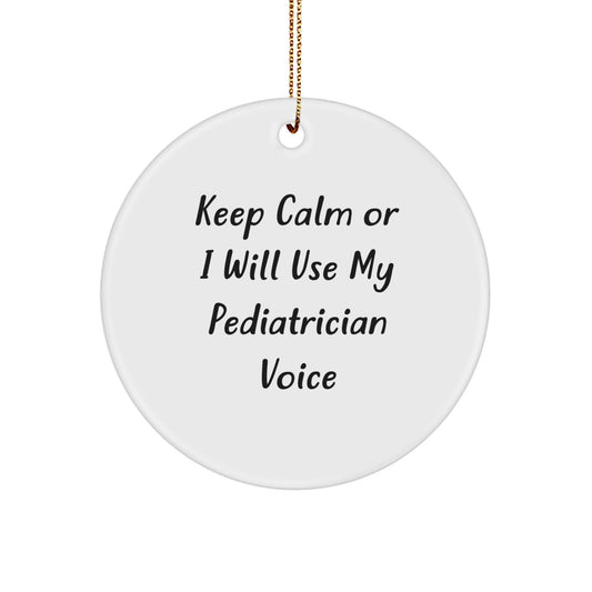 Pediatrician Circle Christmas Ornament Idea for Coworkers Gift - Image 1