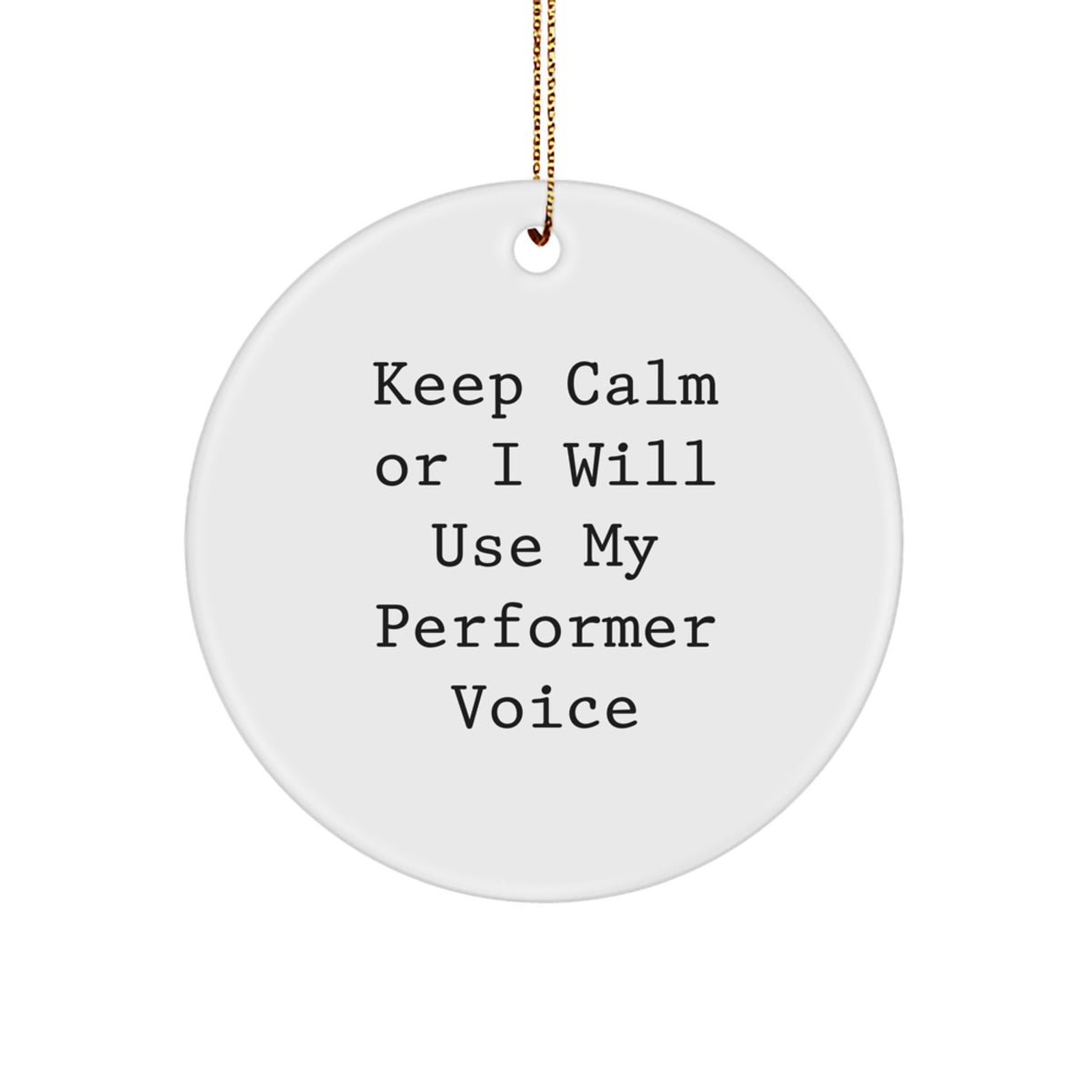Performer Keepsake Christmas Ornament for Him Gift - Image 1
