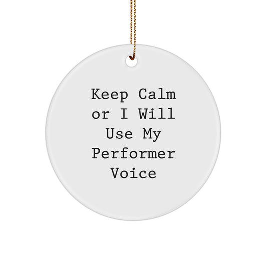 Performer Keepsake Christmas Ornament for Him Gift - Image 1