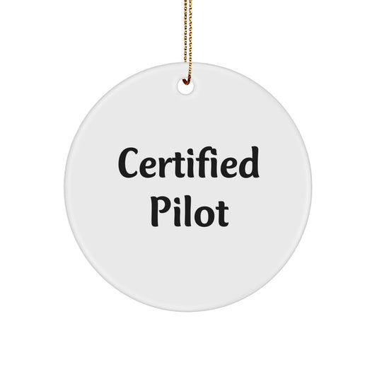 Funny Pilot Quotes Gifts from Men to Friends Pilot Christmas Unique Ornaments - Image 1