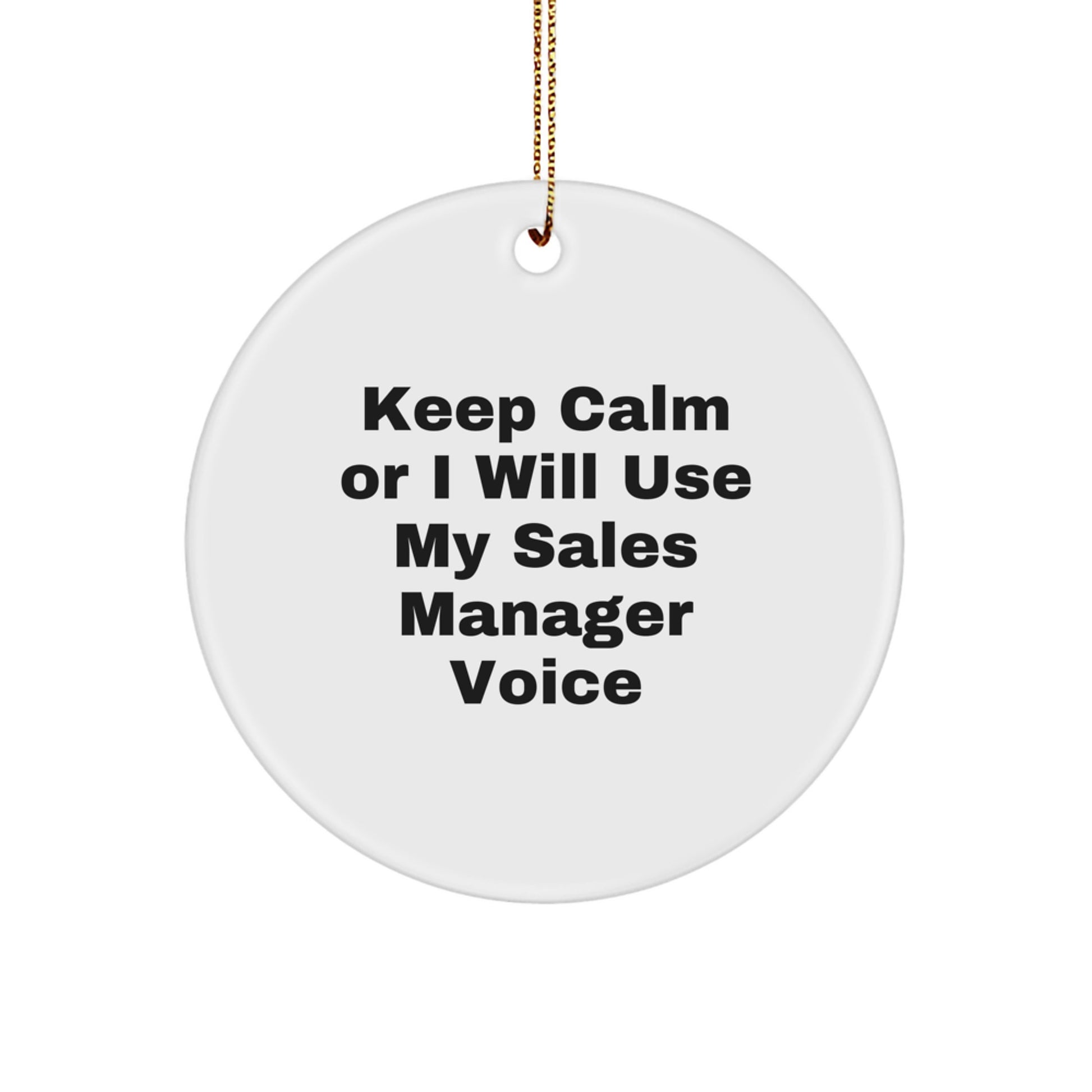 Sales Manager Keepsake Christmas Ornament Holiday for Him Gift - Image 1