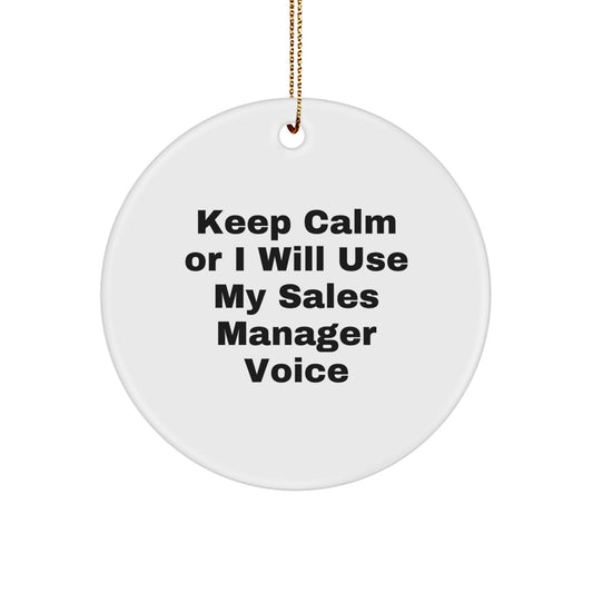 Sales Manager Keepsake Christmas Ornament Holiday for Him Gift - Image 1