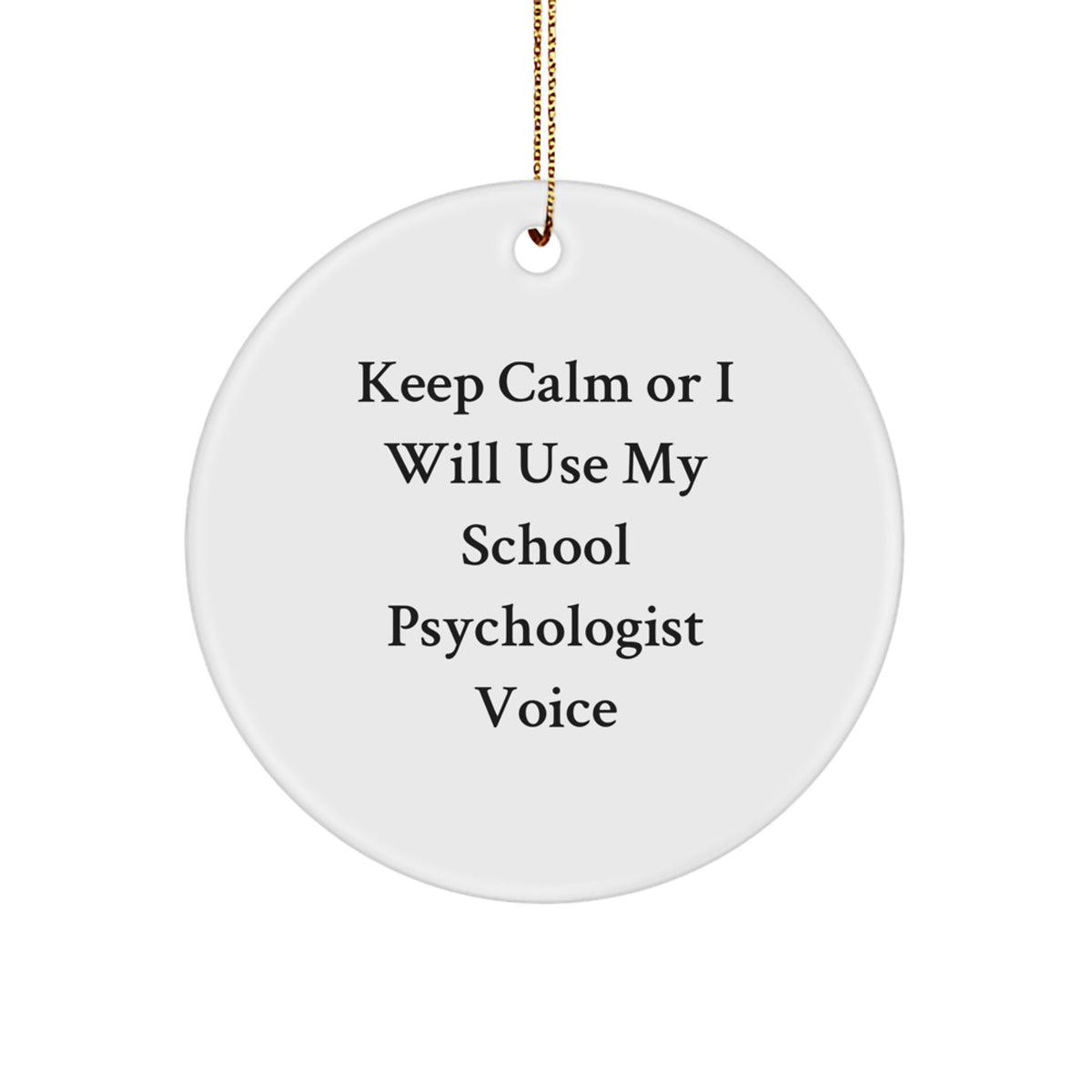 School Psychologist Keepsake Christmas Ornament for Him Gift - Image 1