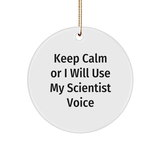 Scientist Keepsake Bright Holiday Christmas Ornament for Him Gift - Image 1