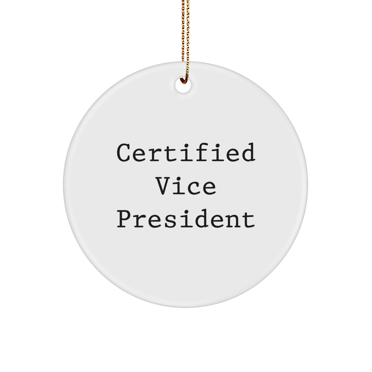 Funny Certified Vice President Christmas Unique Gifts for Vice President from Family - Image 1