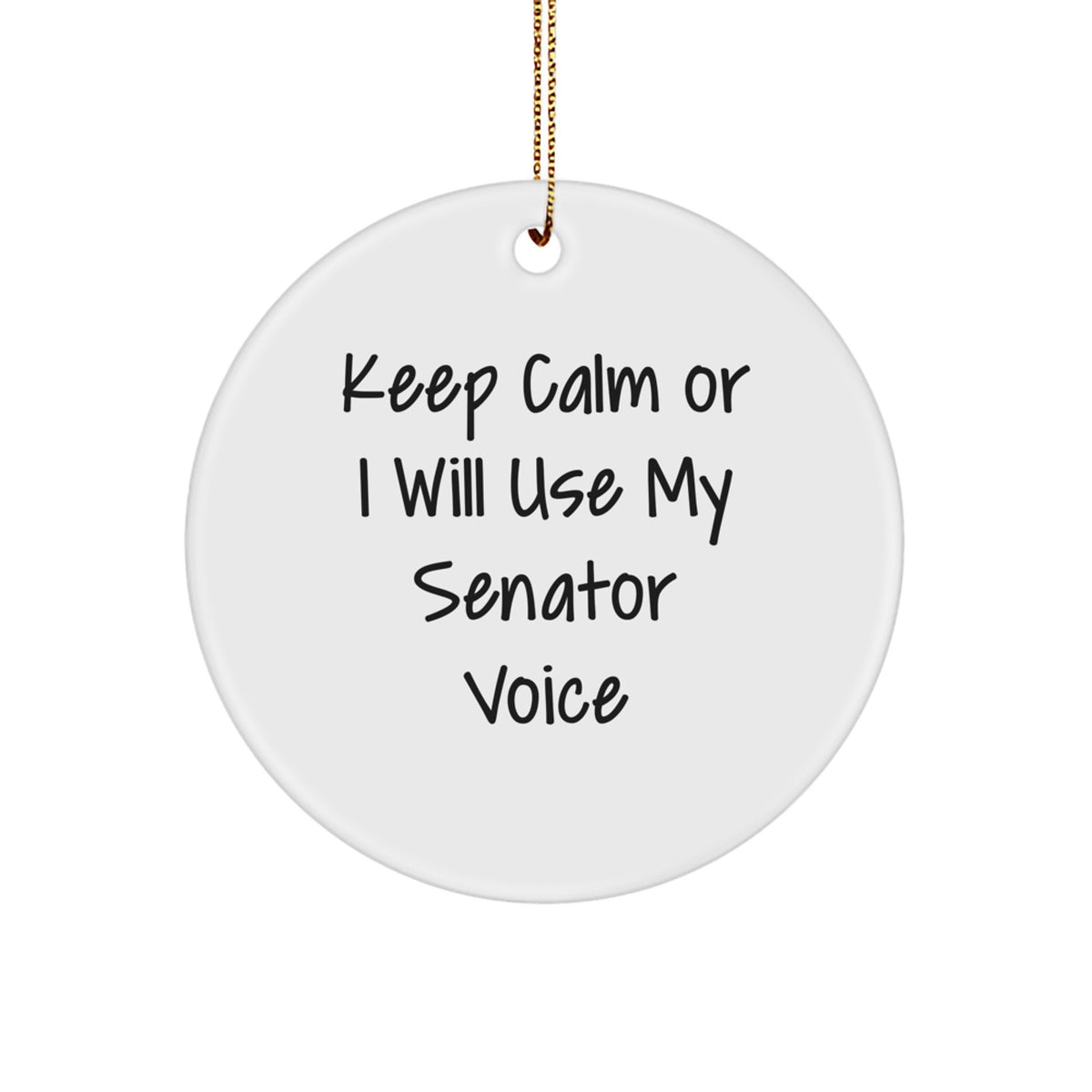 Senator Keepsake Christmas Ornament for Him Gift – Holiday Keepsake Tree - Image 1