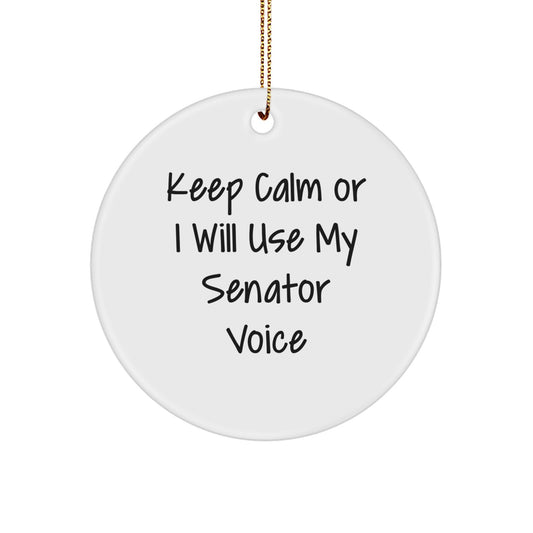 Senator Keepsake Christmas Ornament for Him Gift – Holiday Keepsake Tree - Image 1