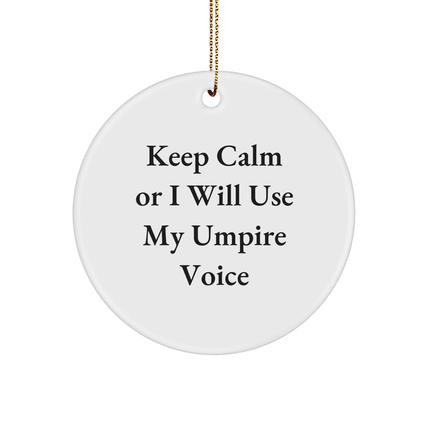 Mild-Mannered Umpire Christmas Ornament Gift for Neighbors Essential - Image 1