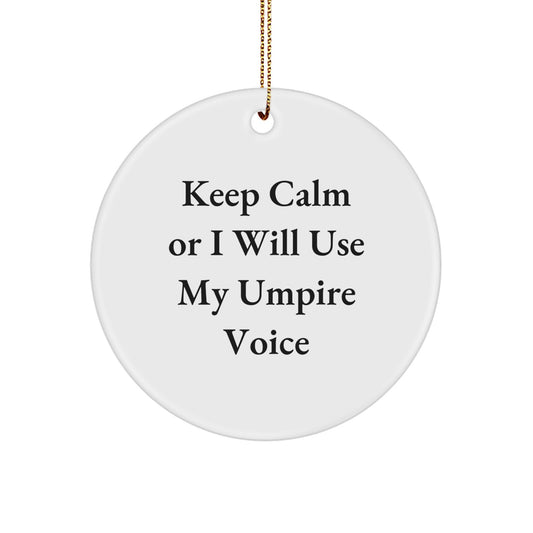 Mild-Mannered Umpire Christmas Ornament Gift for Neighbors Essential - Image 1
