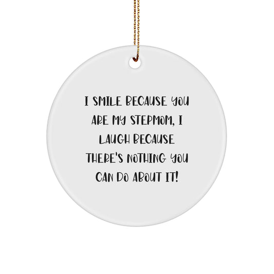Stepmom Christmas Ornament Keepsake for Him – Christmas Gift - Image 1